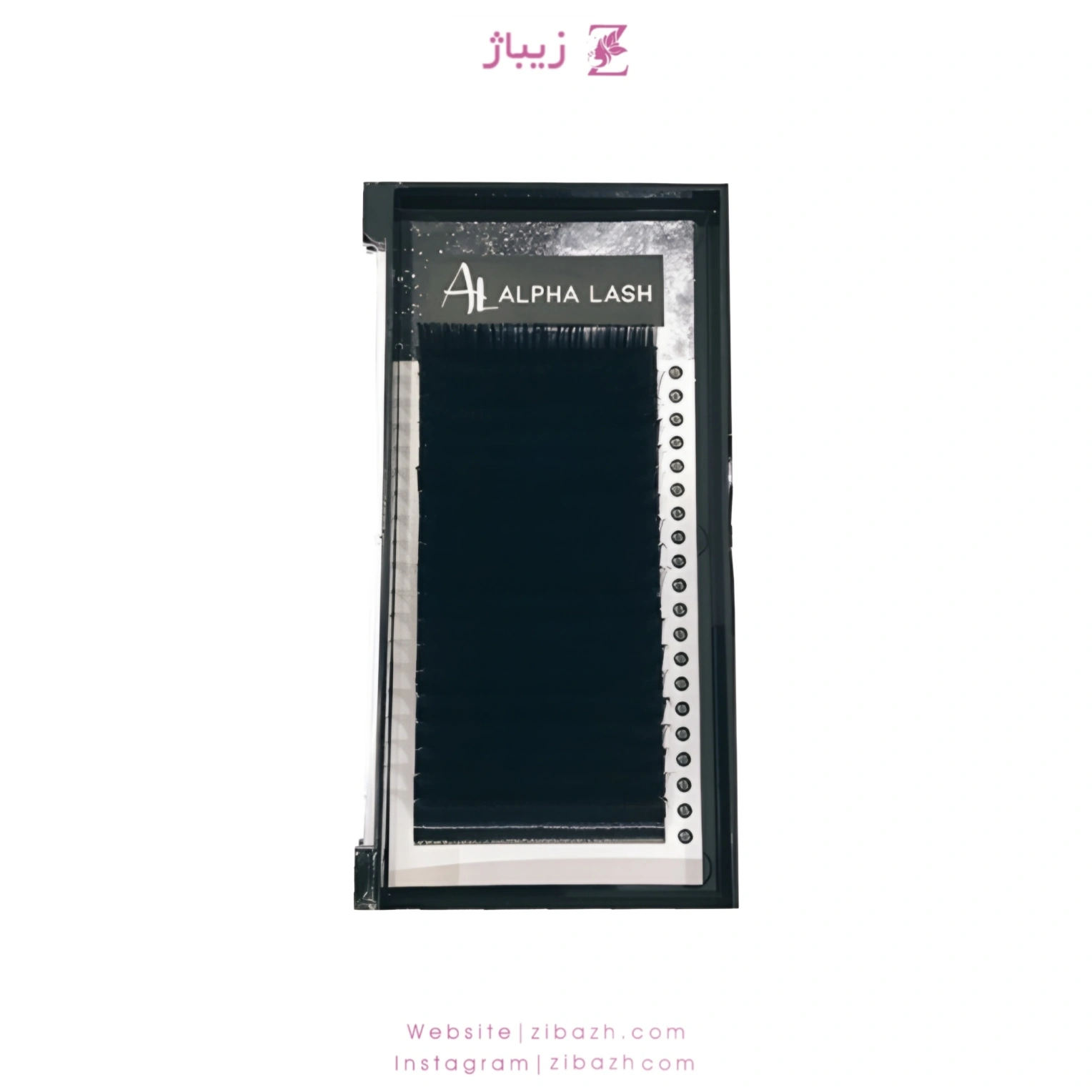 پالت مژه ALPHA LASH مدل CC غیر فست فن ضخامت 0.7 – 20 لاین (سایز 15-8)