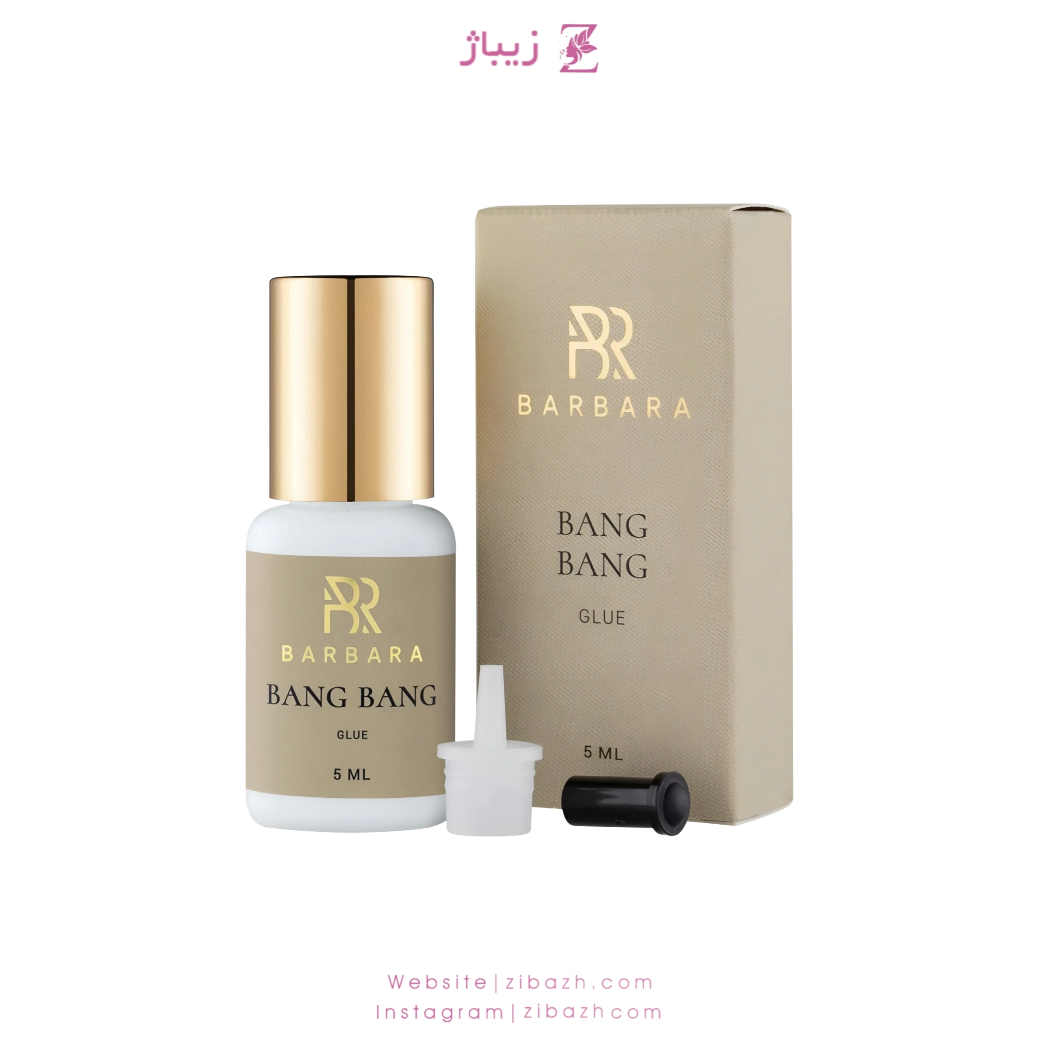 چسب اکستنشن مژه باربارا Bang Bang نیم ثانیه حجم 5 و 10 میل