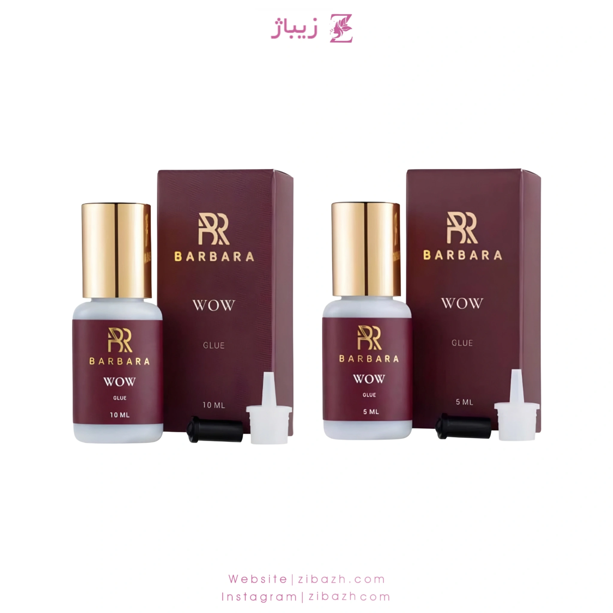 چسب اکستنشن مژه باربارا WOW مدل 0.3 ثانیه‌ای حجم 5 و 10 میل