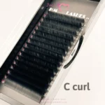 پالت مژه HM مدل C غیر فست فن ضخامت 0.5 میکس سایز - 12 لاین