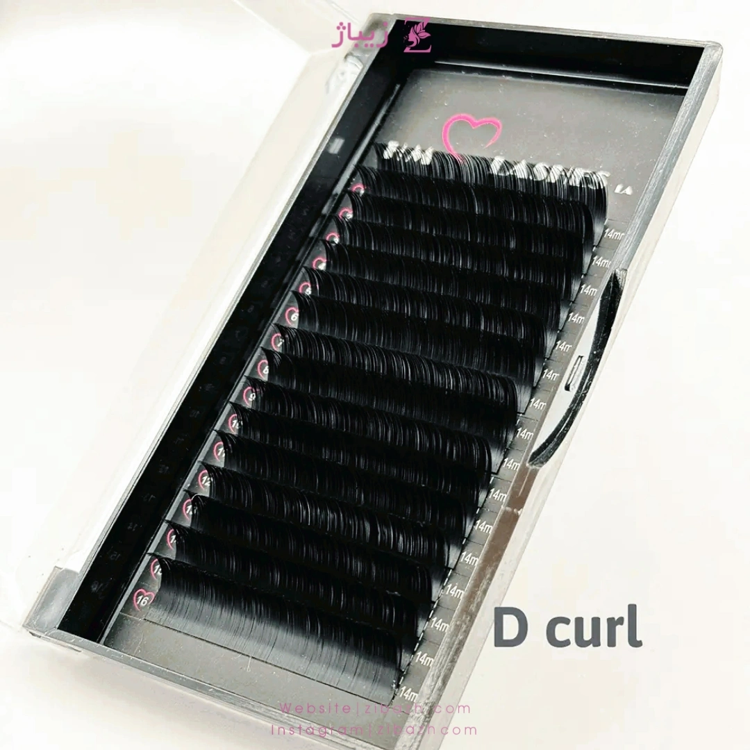 پالت مژه HM مدل D غیر فست فن ضخامت 0.15 میکس سایز – 12 یا 16 لاین