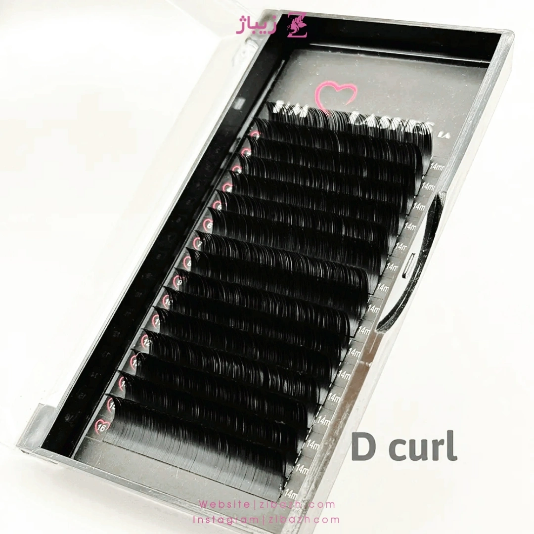 پالت مژه HM مدل D غیر فست فن ضخامت 0.7 میکس سایز – 12 یا 16 لاین