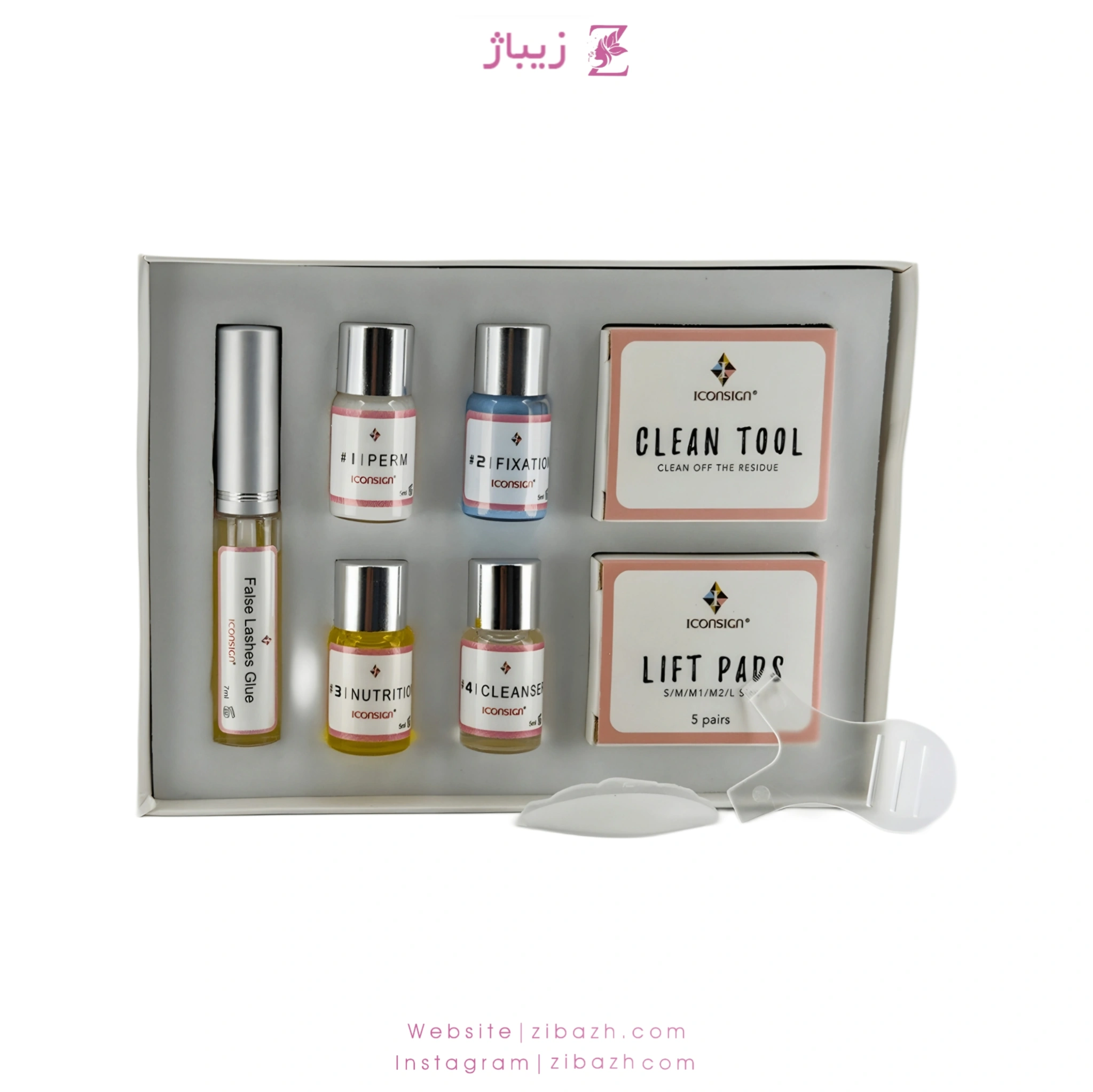 پک لیفت مژه و ابرو آیکونساین مدل لش لیفت
