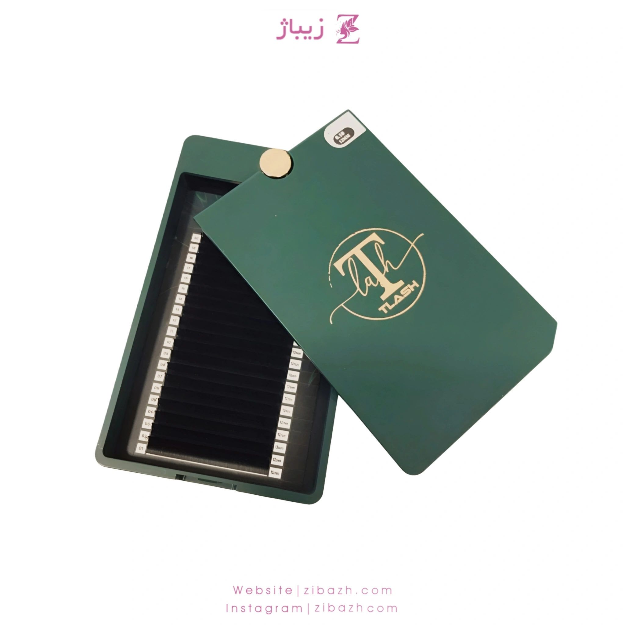 پالت مژه TLASH مدل D غیر فست فن ضخامت 0.7 - 20 لاین (سایز 15-9)