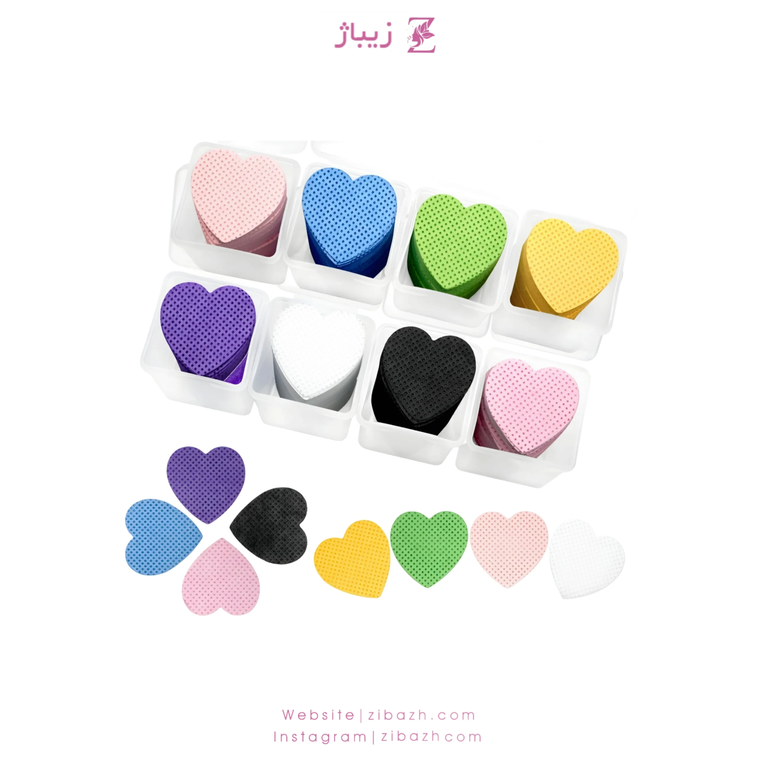 پد تمیز کننده درب چسب مژه و ابرو 100 عددی