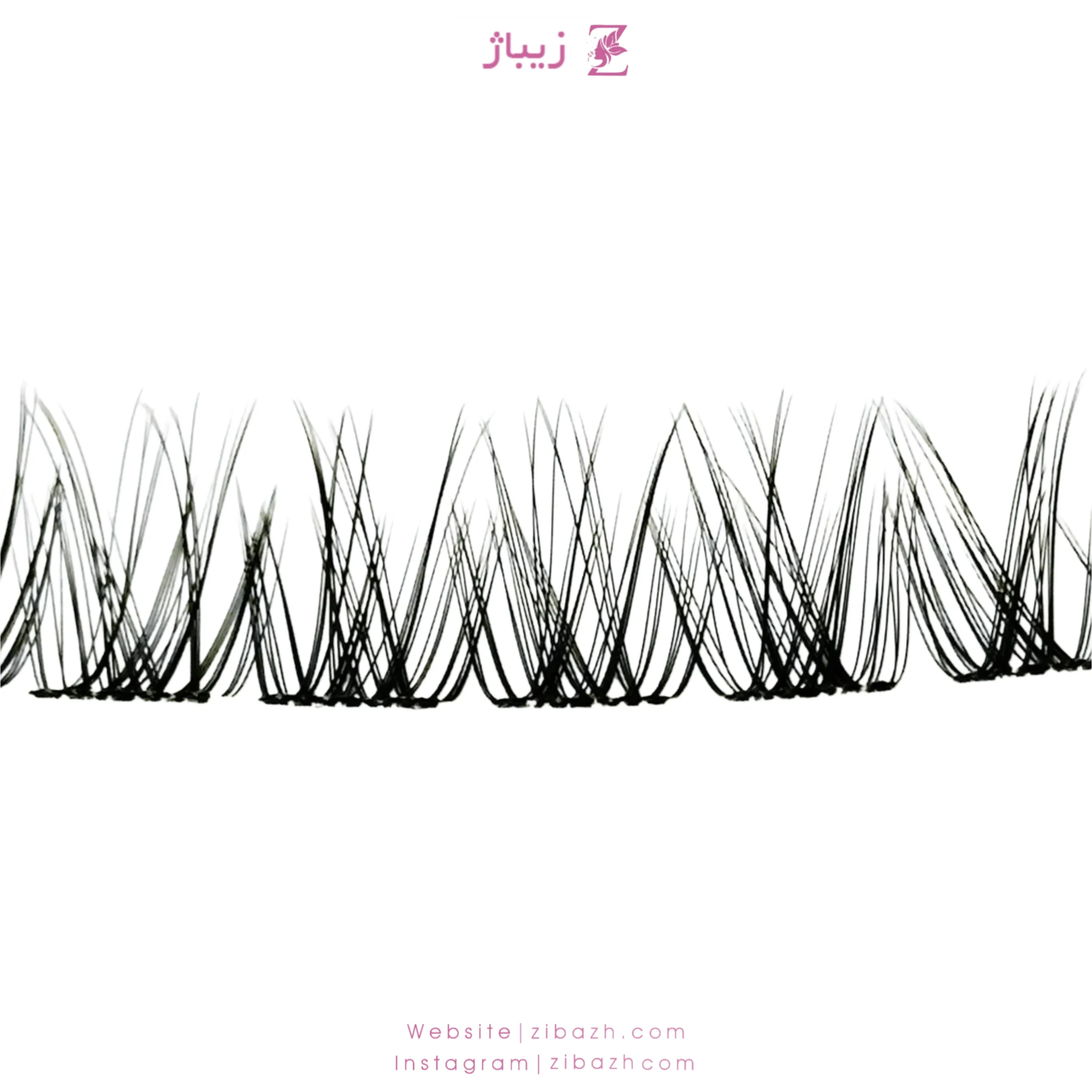 مژه ریسه‌ای کاشت موقت فیشر مدل ویسپی (سایز 8 تا 16)