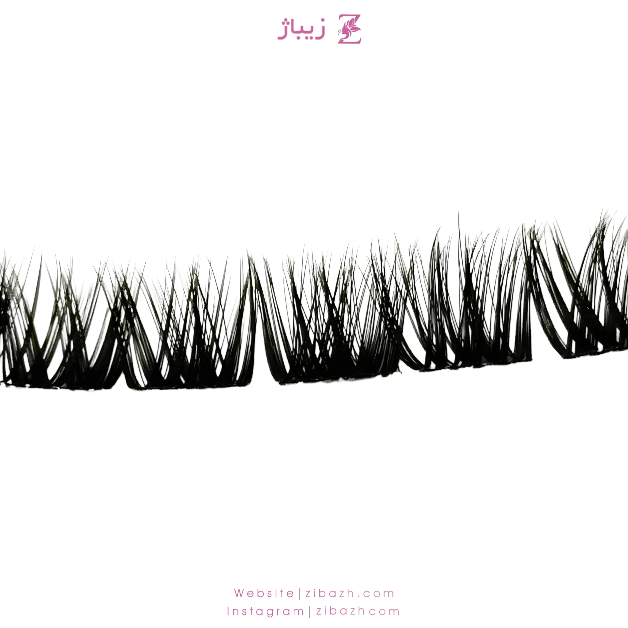 مژه ریسه‌ ای کاشت موقت ردمی مدل مگا والیوم (سایز 10 تا 16)