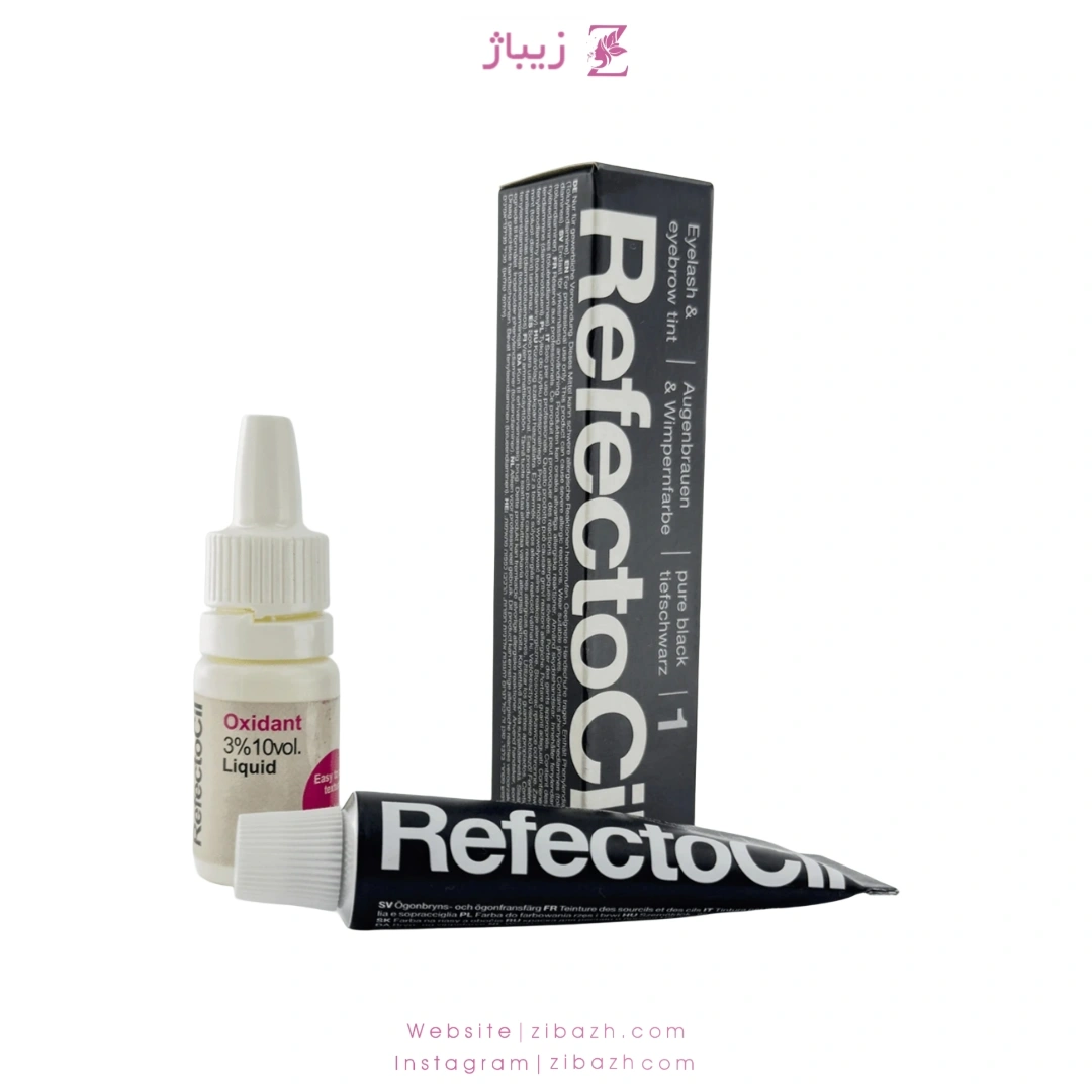 رنگ و اکسیدان مژه و ابرو رفکتوسیل 15 میل | شماره 1 و 2