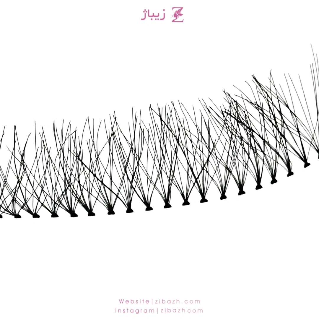 مژه ریسه‌ ای معمولی کاشت موقت (سایز 8 تا 16)