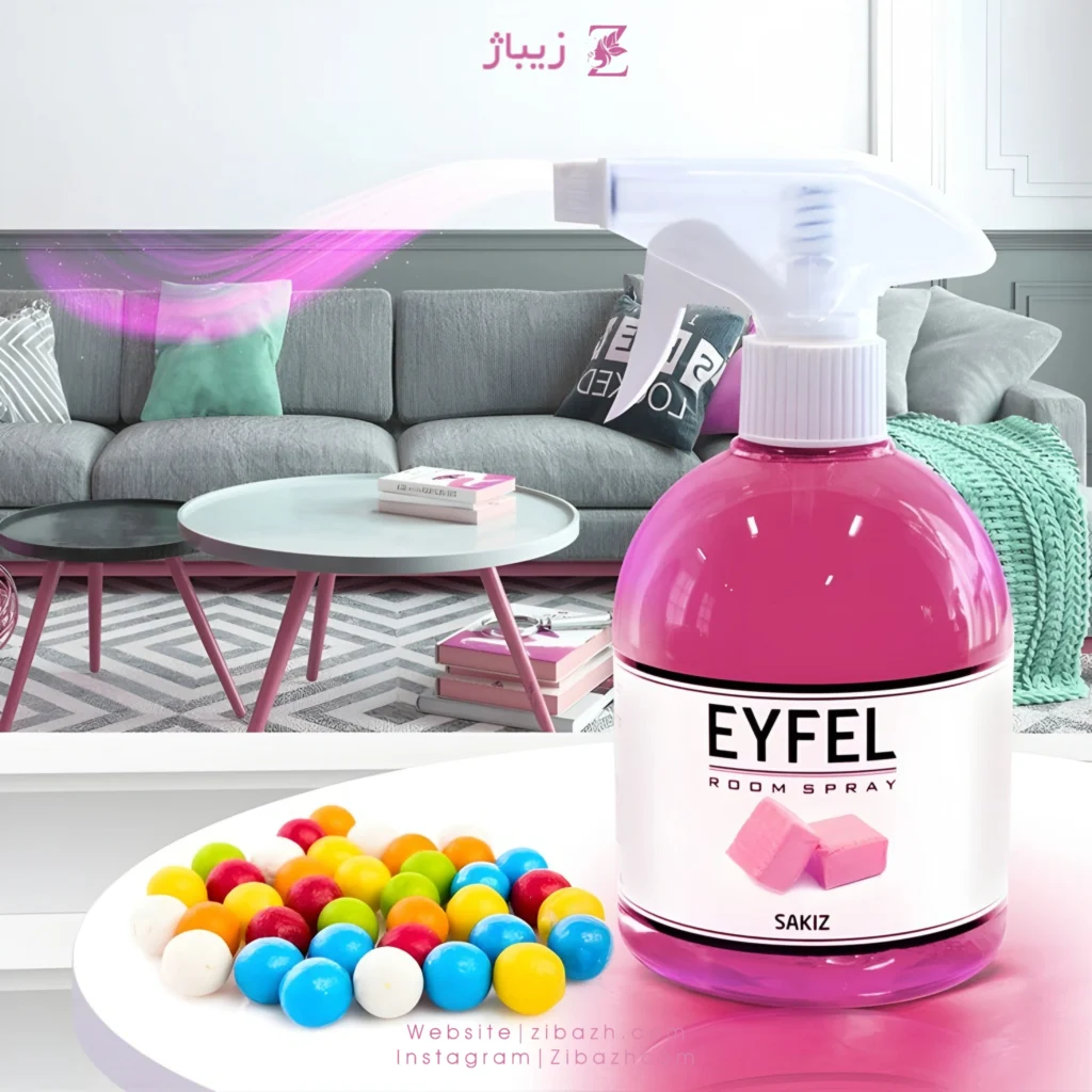 اسپری خوشبو کننده ایفل آدامس 500 میل اصلی ترکیه ای Eyfel 500ml Original Turkey Bubble Gum