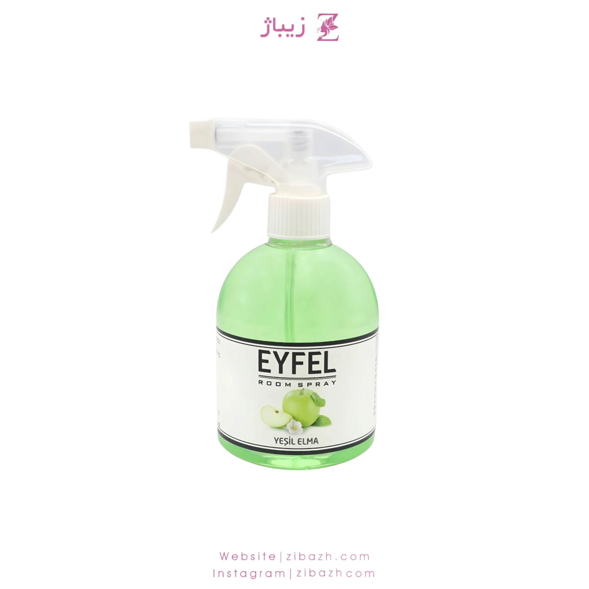 اسپری خوشبو کننده ایفل سیب ترش 500 میل اصلی ترکیه ای Eyfel 500ml Original Turkey Green Apple
