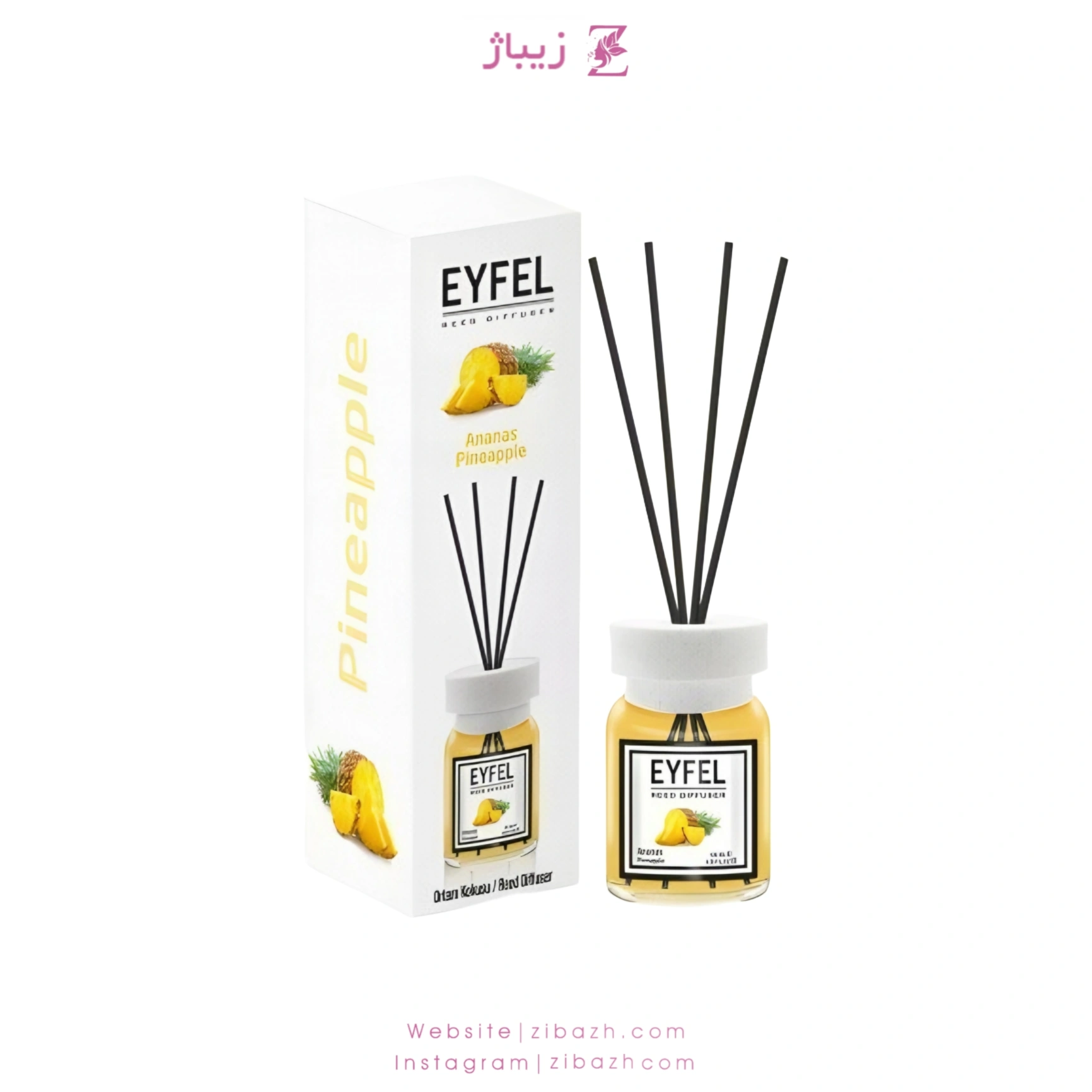 eyfel_pineapple_air_freshener_120ml_original_turkey_zibazh_com خوشبو کننده ایفل آناناس 120 میل اصلی ترکیه ای Eyfel 120ml Original Turkey Pineapple