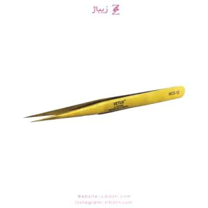 پنس اکستنشن مژه ایزوله دست‌ساز وتوس مدل MCS-12 سر صاف