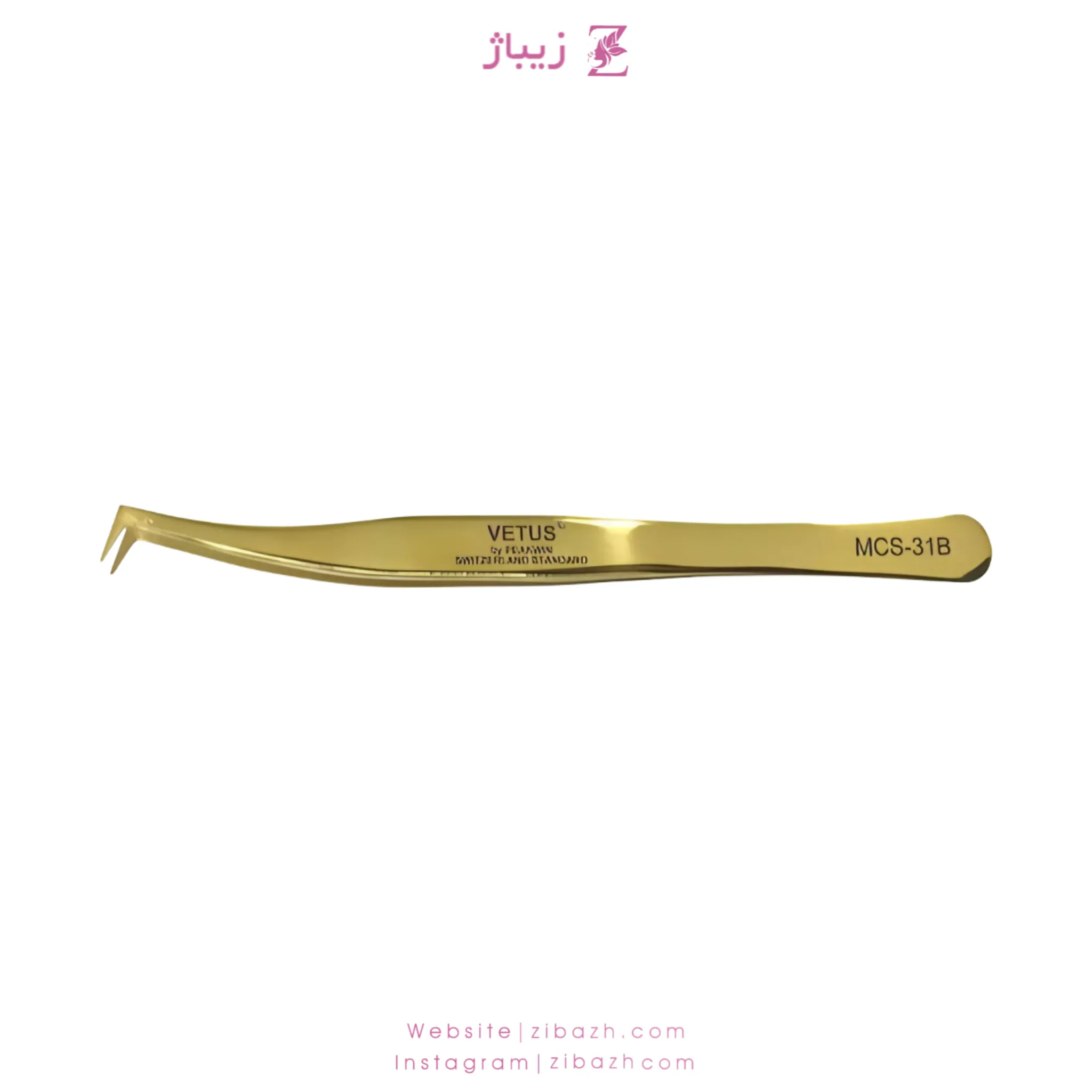 پنس اکستنشن مژه والیوم دست‌ساز وتوس MCS-31B زاویه 90 درجه